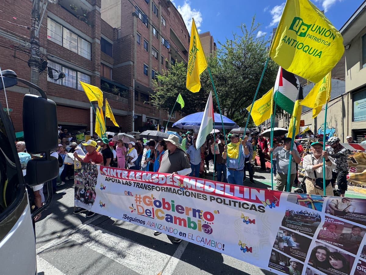 Así avanza la jornada de movilización en Medellín