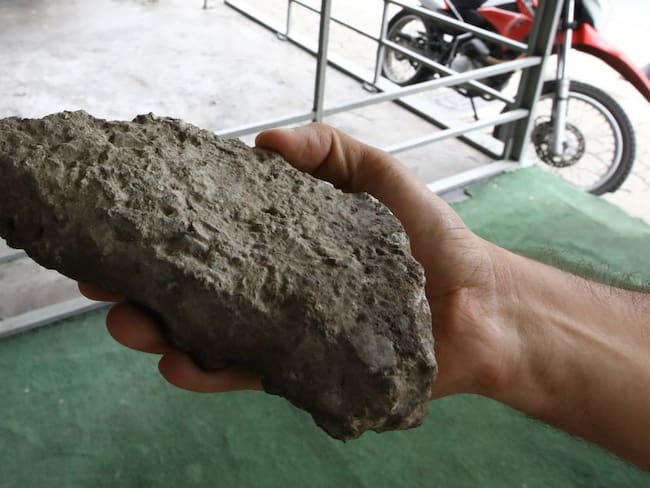 Roca usada en ataque