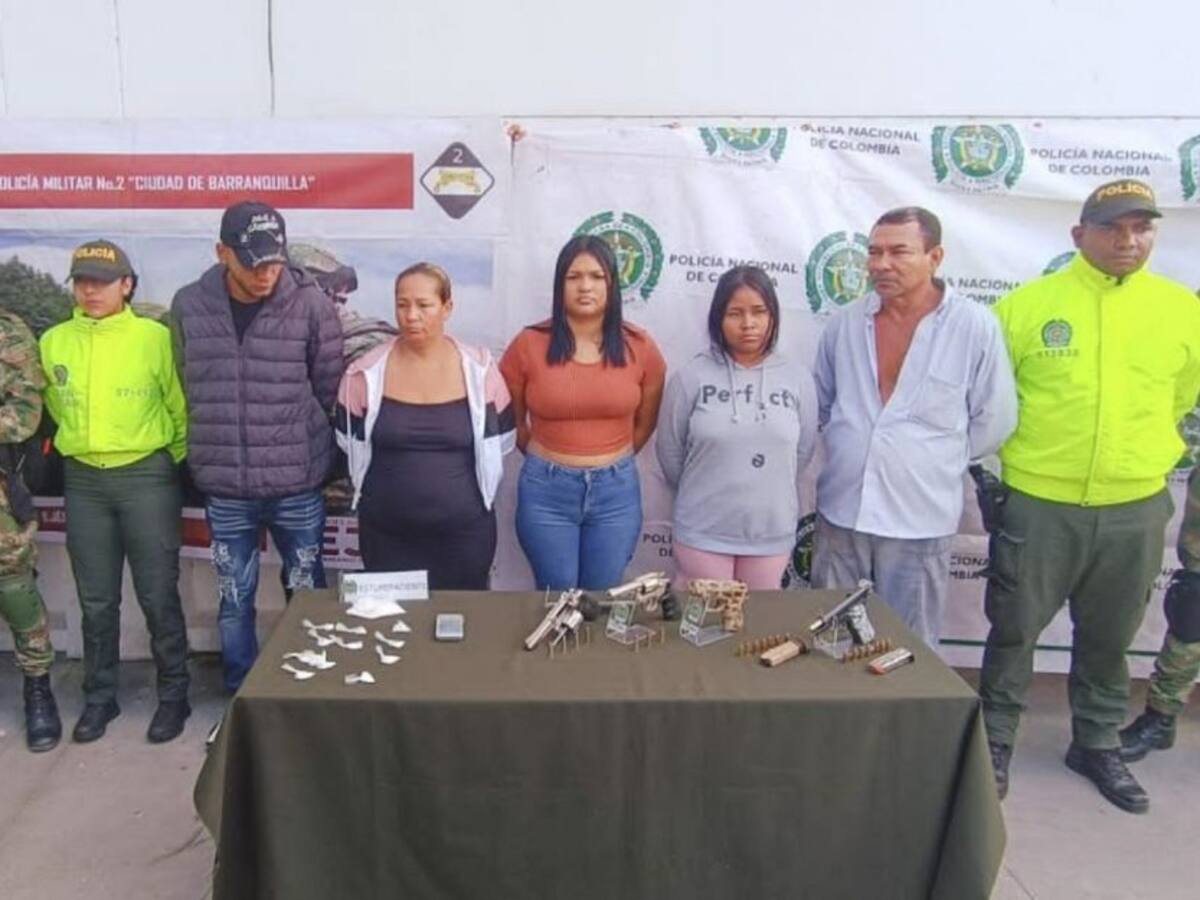 Capturaron en Barranquilla a cinco presuntos miembros de 'Los Costeños'