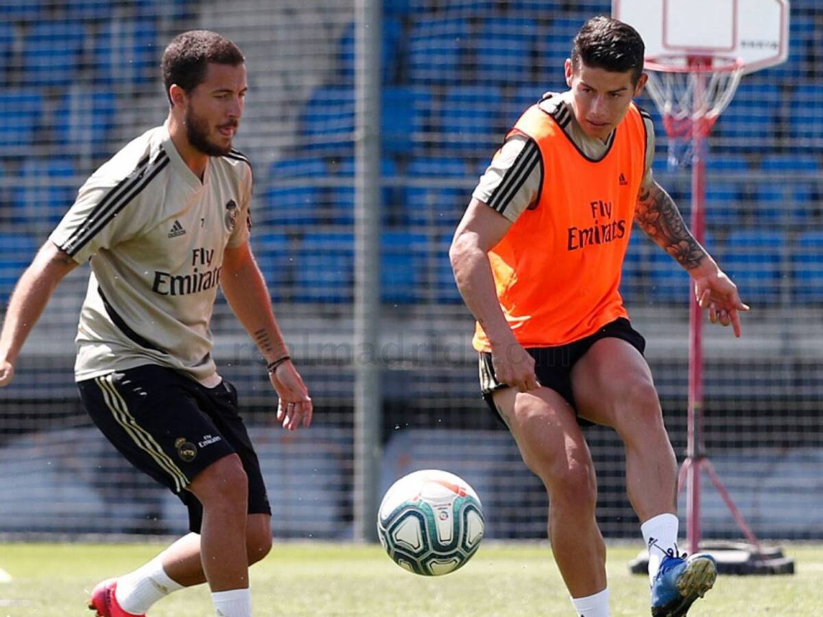 James y Real Madrid comenzaron la tercera semana de trabajos presenciales
