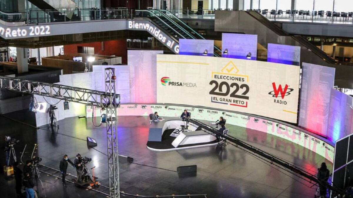 Gustavo Petro, Sergio Fajardo y Fico Gutiérrez: El debate decisivo en fotos