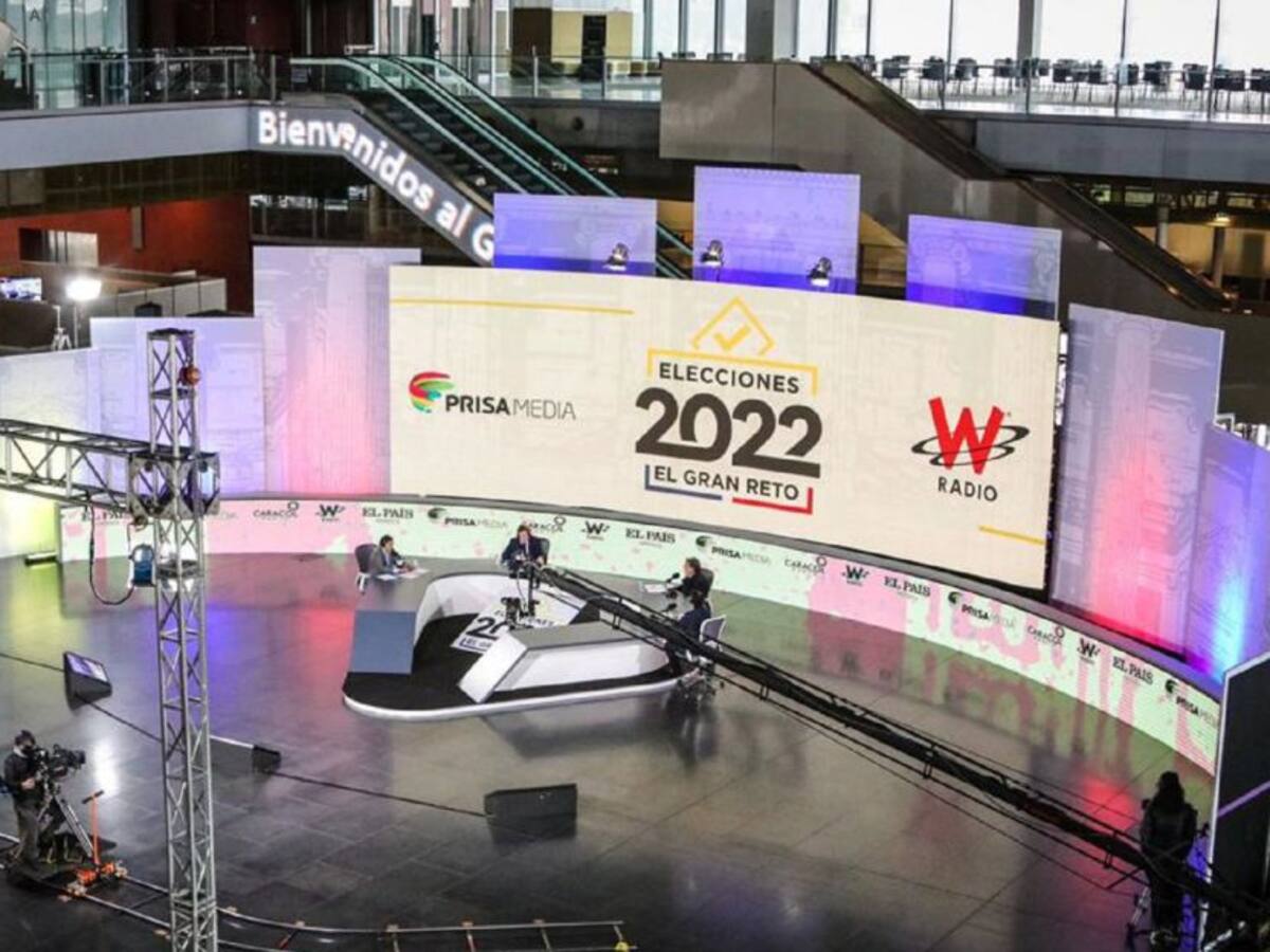 Gustavo Petro, Sergio Fajardo y Fico Gutiérrez: El debate decisivo en fotos