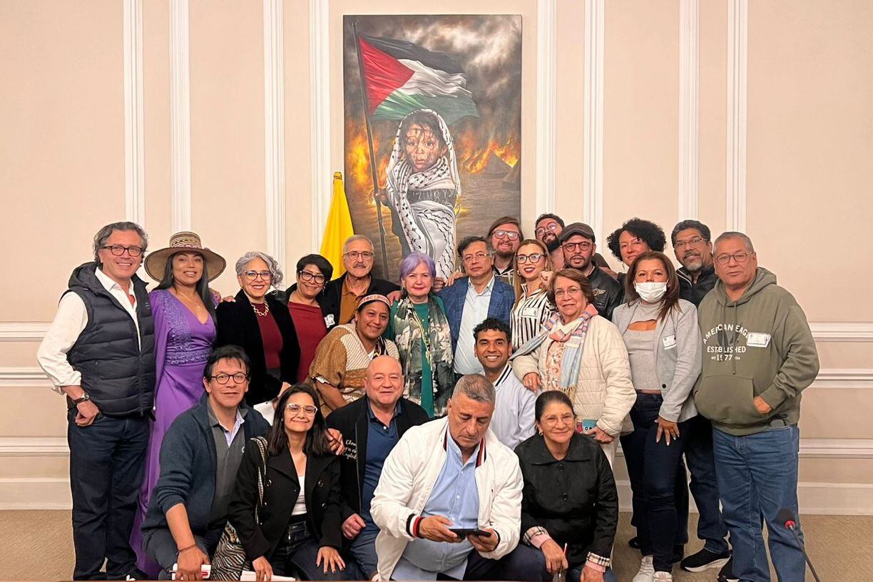 Reunión de dirigentes y precandidatos del Pacto Histórico con el presidente Petro. Foto: Presidencia