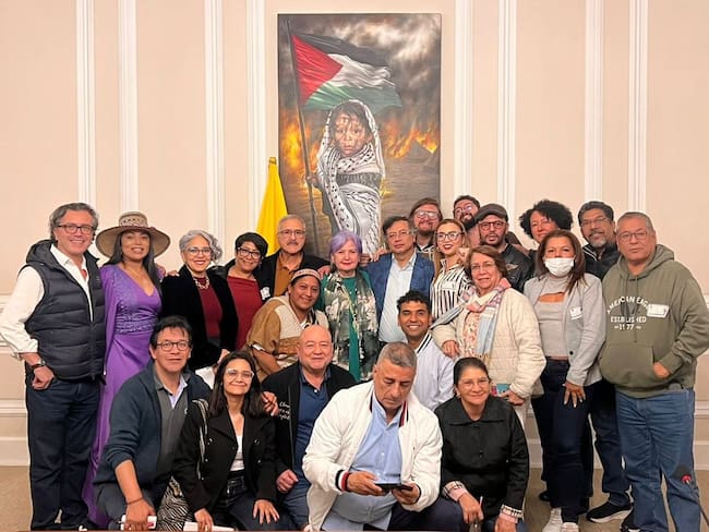 Reunión de dirigentes y precandidatos del Pacto Histórico con el presidente Petro. Foto: Presidencia