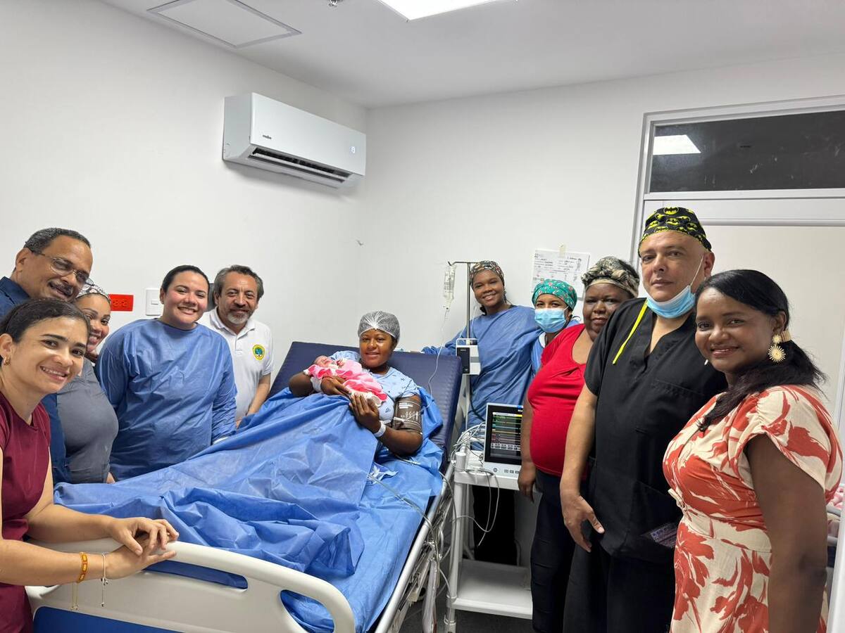 Nació primera bebé en el hospital del barrio Nelson Mandela