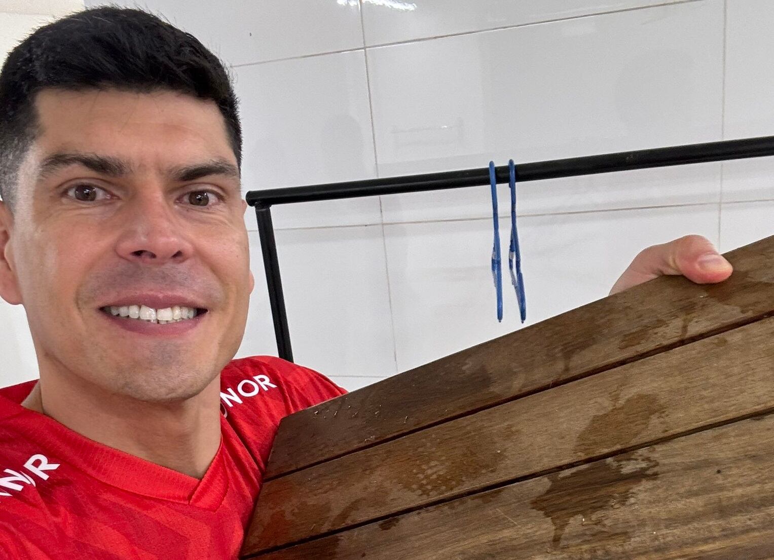 Carlos Lampe tras el partido entre Bolívar y Millonarios en El Campín