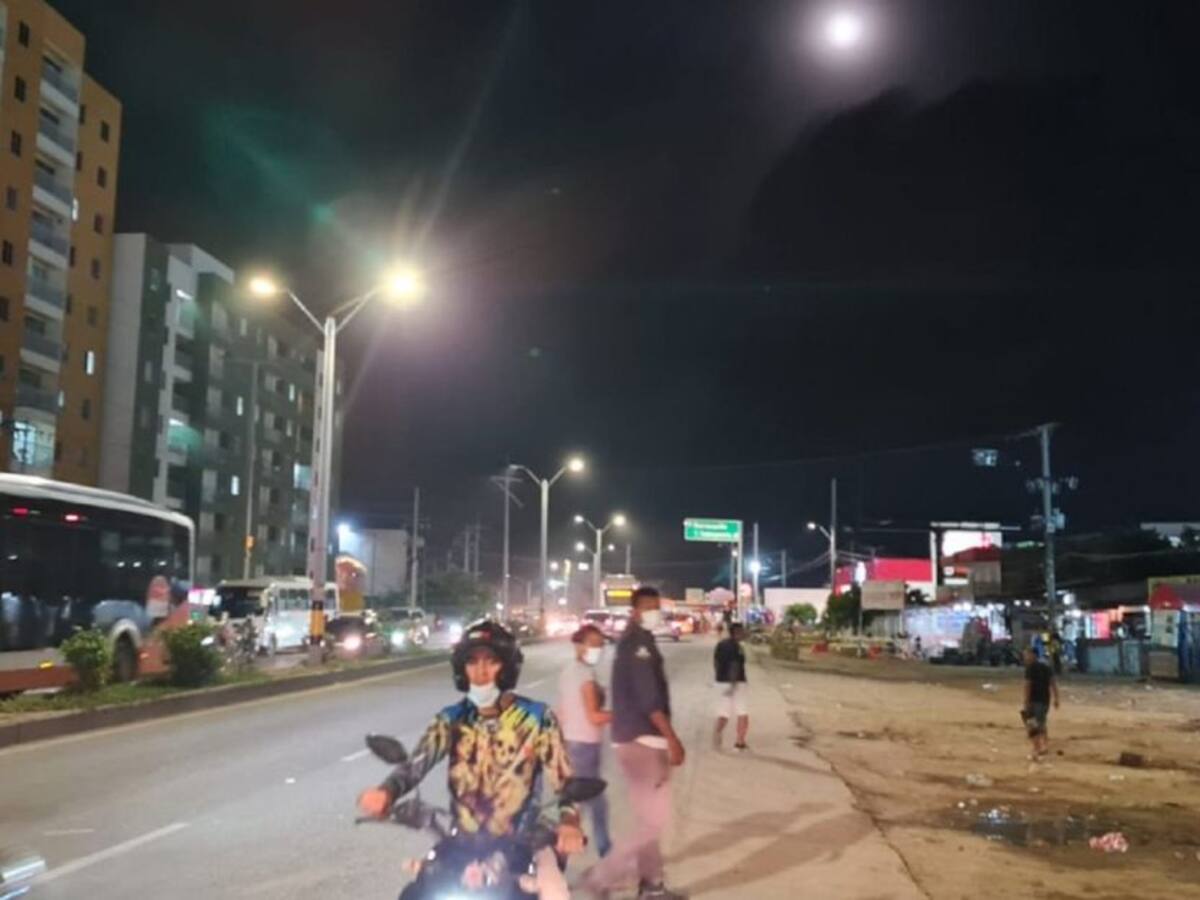 Restablecieron servicio de alumbrado público en un tramo de La Cordialidad