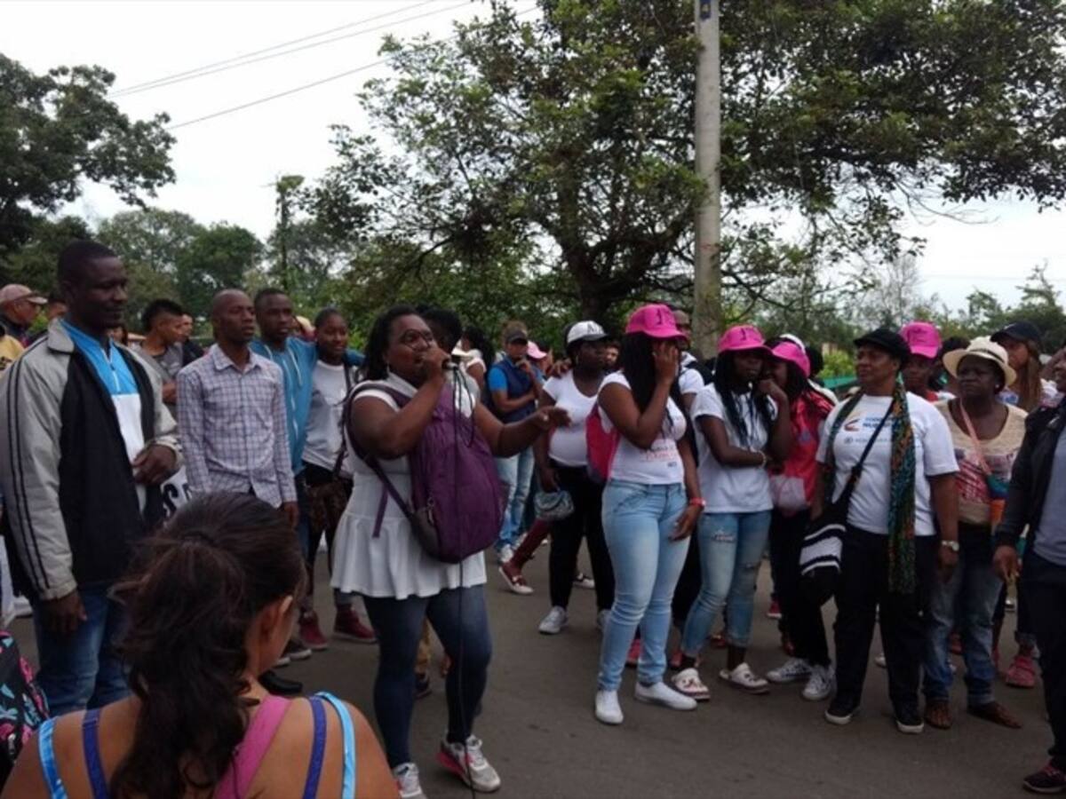 Comunidades afro de Jamundí protestan y exigen atención del Gobierno