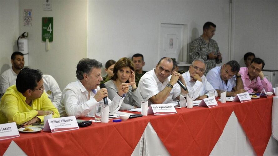 Juan Manuel Santos en Cúcuta. Foto: Presidencia.