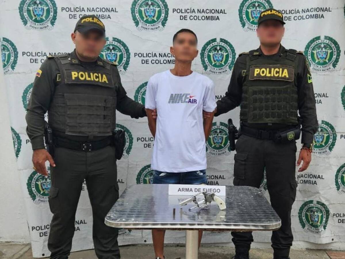Cuatro hombres detenidos en Cartagena portando armas de fuego ilegales