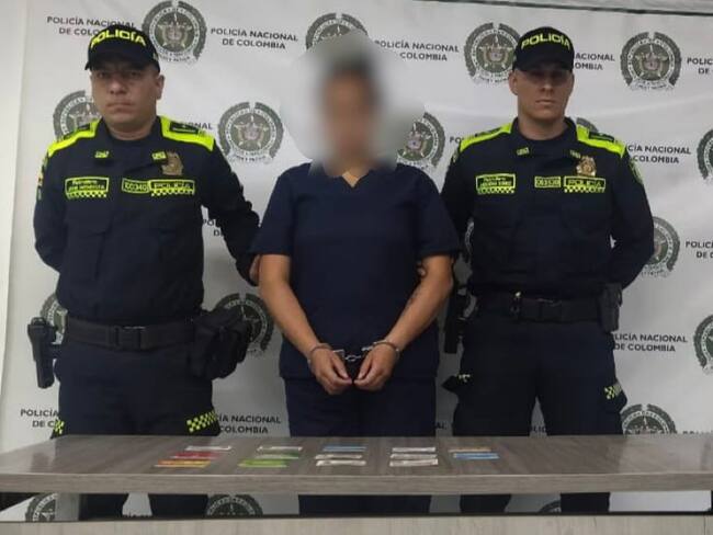 Mujer captura- foto Policía Metropolitana