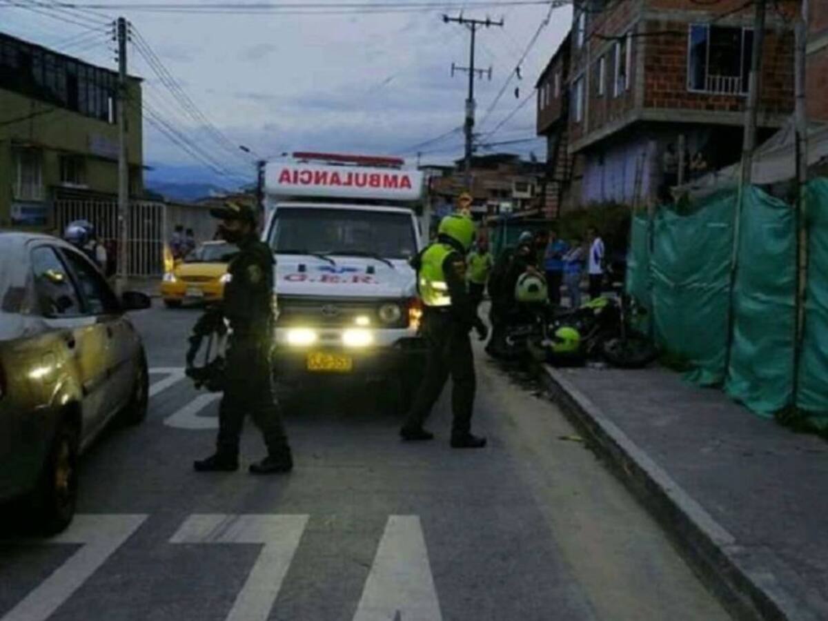 Varios lesionados dejó accidente de tránsito en un barrio de Manizales