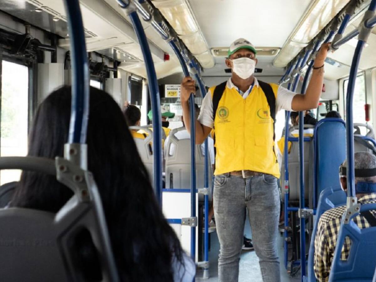 Adelantan prevención del Coronavirus en transporte público de Cartagena
