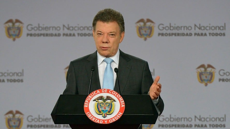 Juan Manuel Santos defendió a sus funcionarios cuestionados por corrupción. Foto: Colprensa