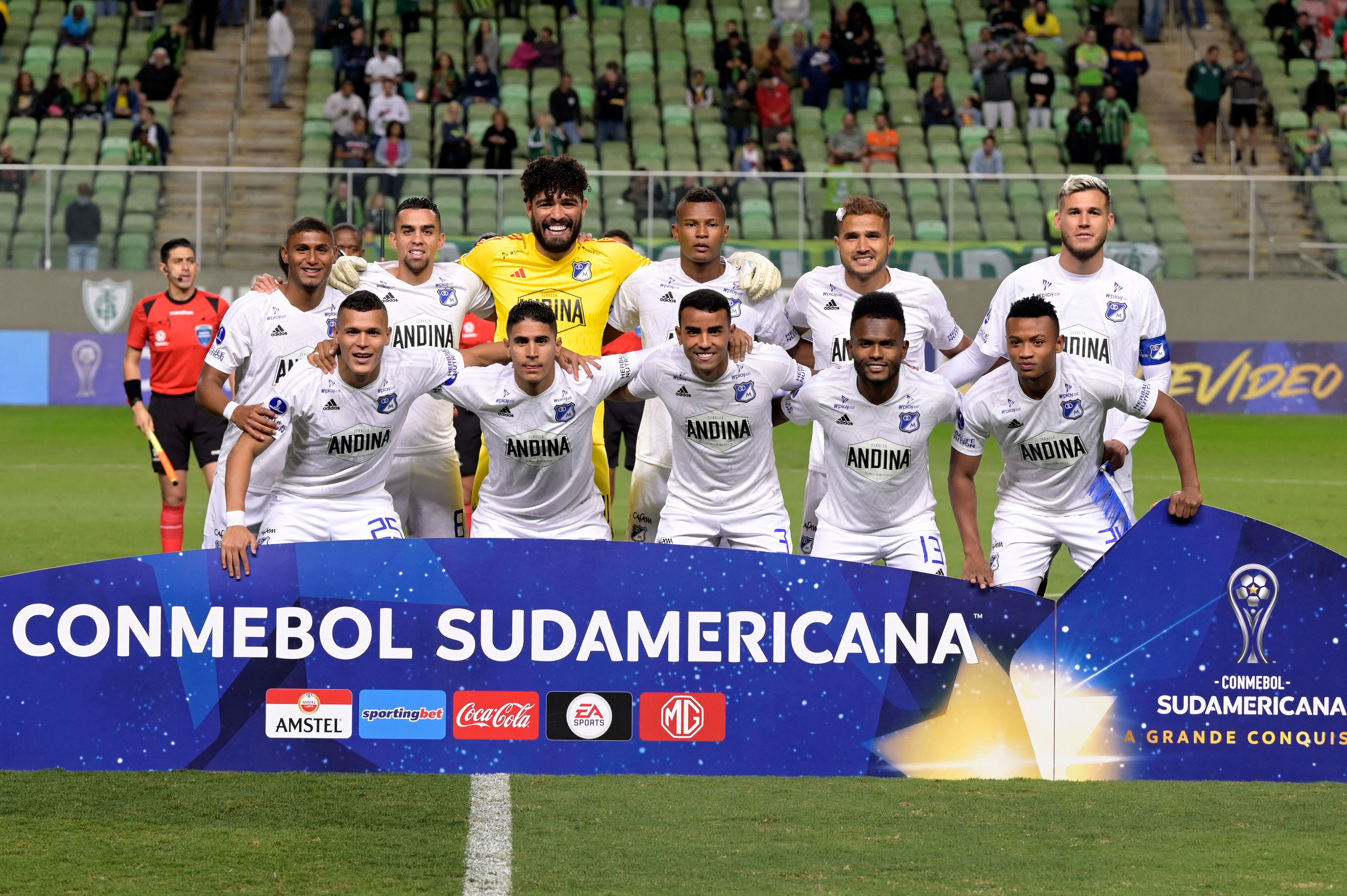 Millonarios en Belo Horizonte por Copa Sudamericana. (Photo by DOUGLAS MAGNO / AFP) (Photo by DOUGLAS MAGNO/AFP via Getty Images)