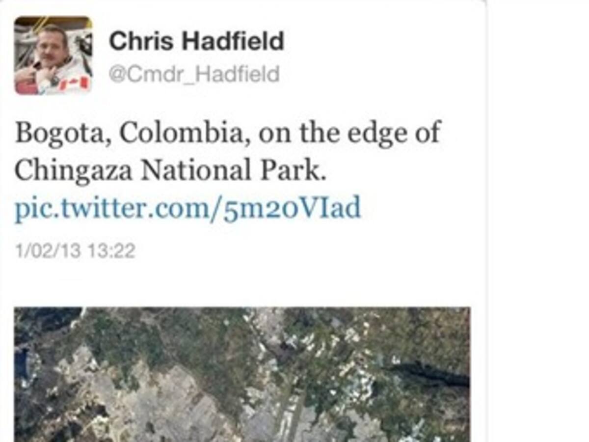 NASA fotografía al parque Nacional Chingaza desde el espacio