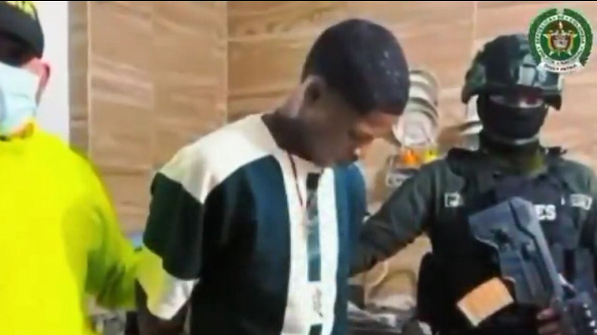 Capturan a "El Flaco", cabecilla del ELN en Chocó. Foto: Ministro de Defensa.