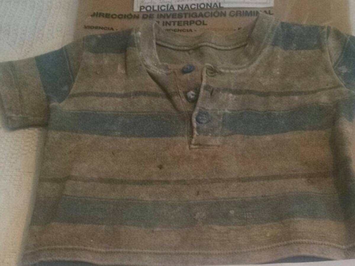 Camiseta encontrada en alcantarilla es de Juan Sebastián