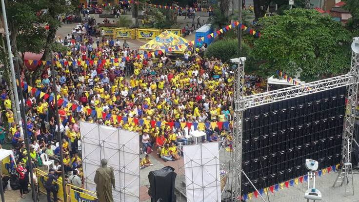 Con buen comportamiento quindianos celebraron triunfo de Colombia