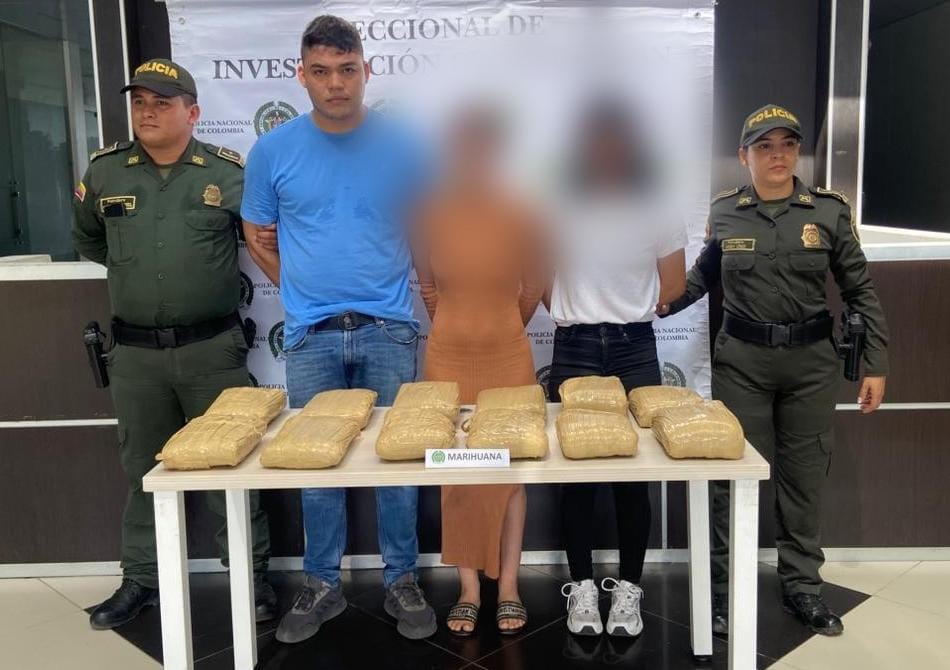 Capturados tres presuntos integrantes de red de microtráfico en Cúcuta. / Foto: Policía Mecuc.