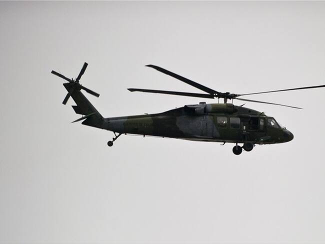 Helicóptero de la Aviación del Ejército Nacional. Foto: Getty Images