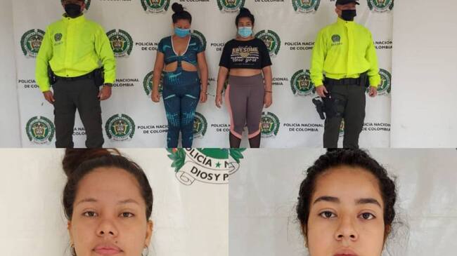Foto: Policía de Neiva-Presuntas responsables de homicidio