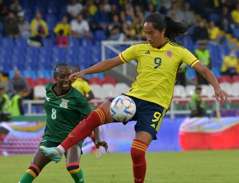 CALI 12 de noviembre de 2022. Amistoso de la Selección Colombia Femenina de mayores y selección de Zambia en el Estadio Pascual Guerrero (Raúl Palacios / El País)
