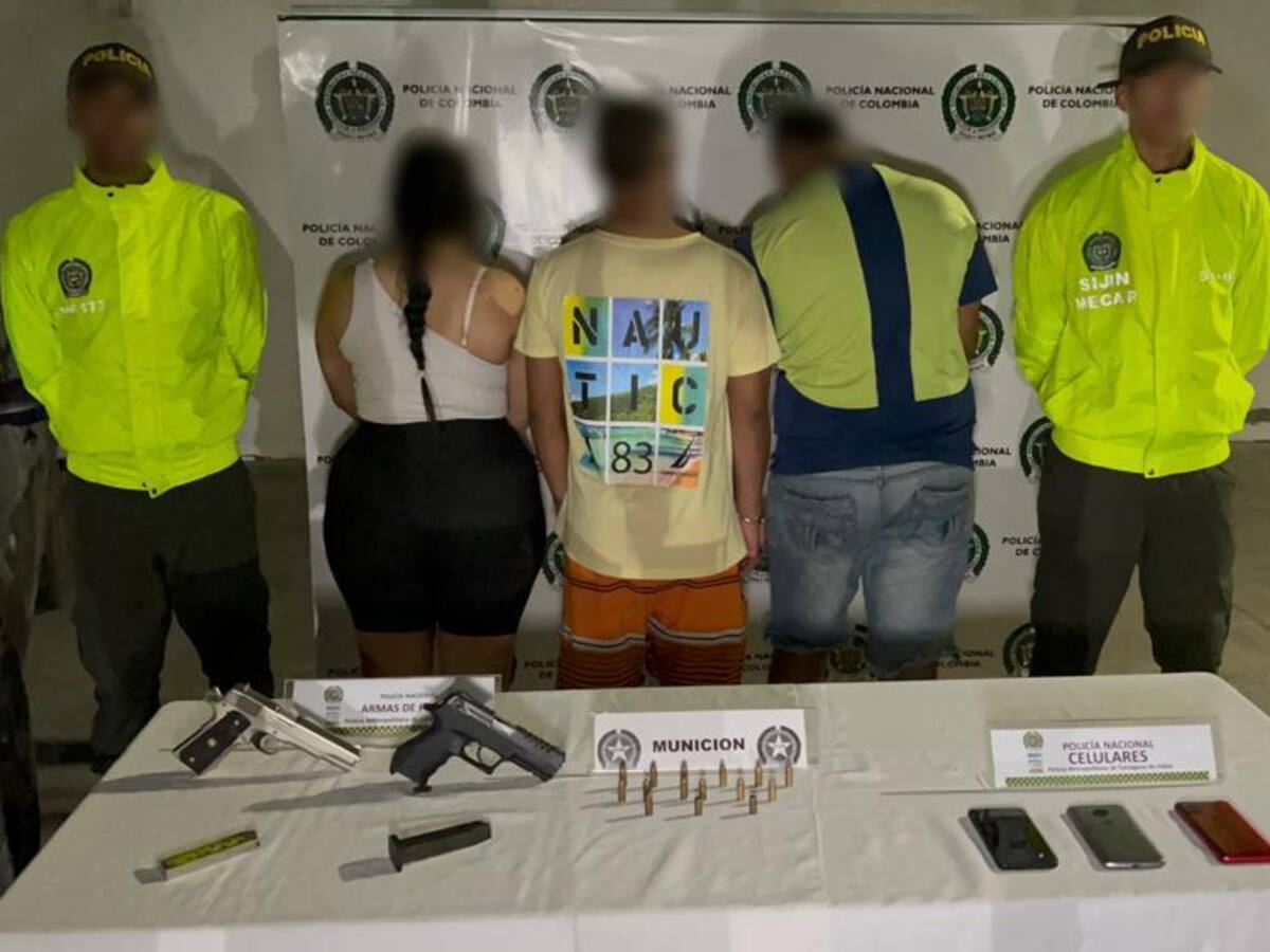 Capturados tres presuntos delincuentes al servicio de alias Paty Paty en Cartagena