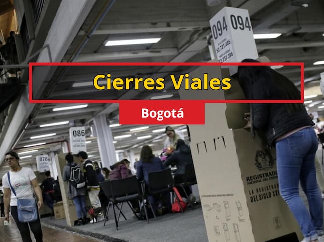 De fondo: Imagen de mesas de votación de la Registraduría (Crédito: Colprensa)