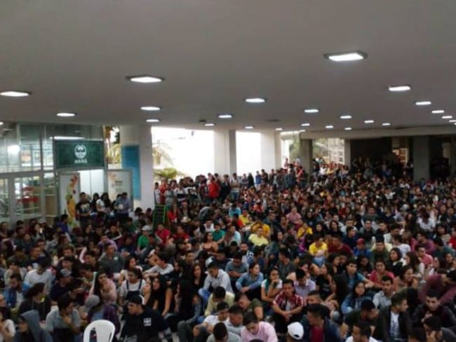 Asamblea estudiantil en Universidad Nacional sede Manizales