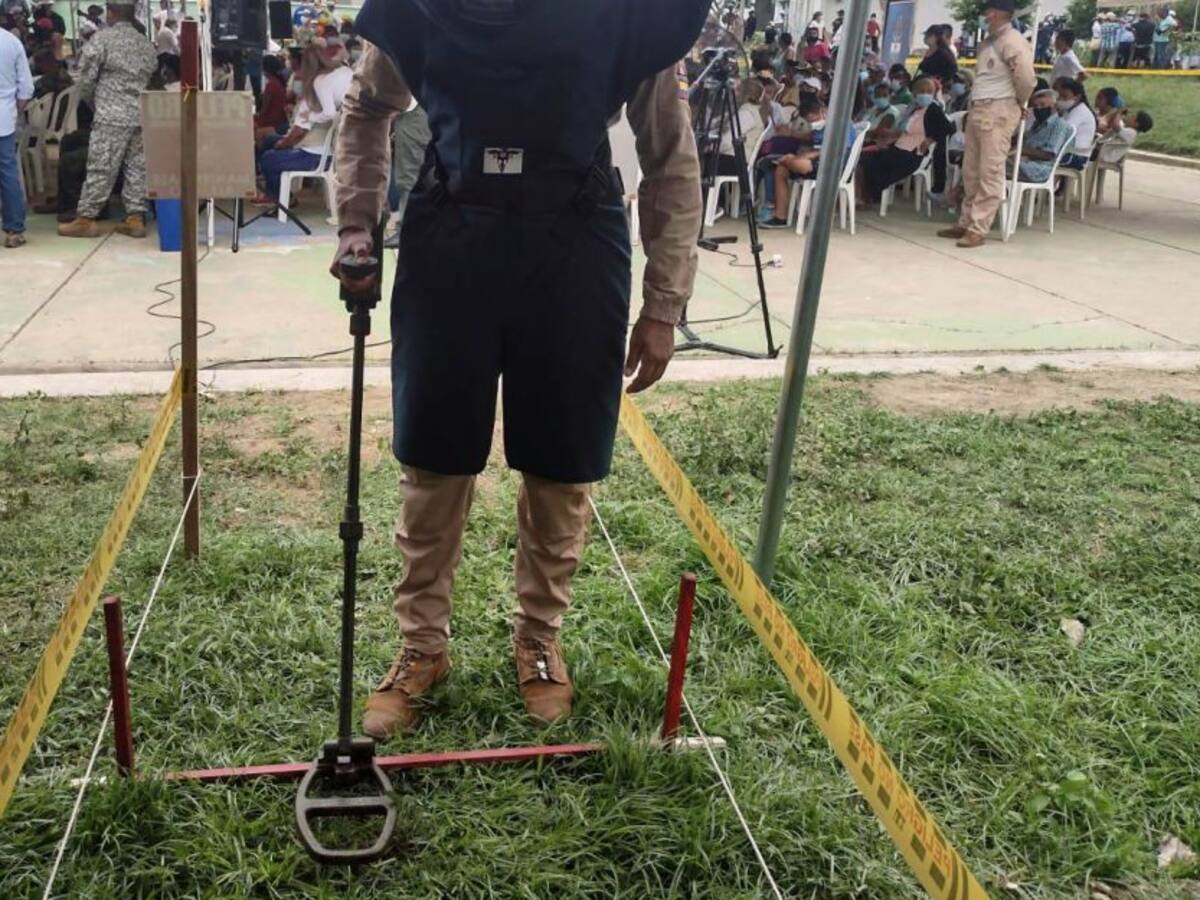 Montes de María: en mayo de 2022 estaría sin minas antipersonales