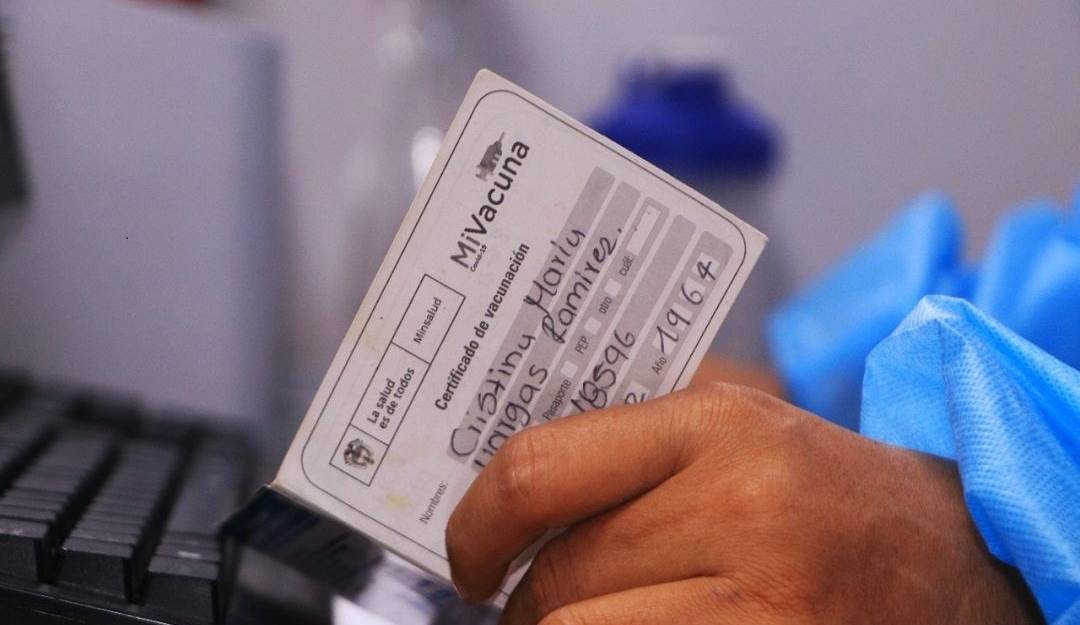 Carnet de vacunación.