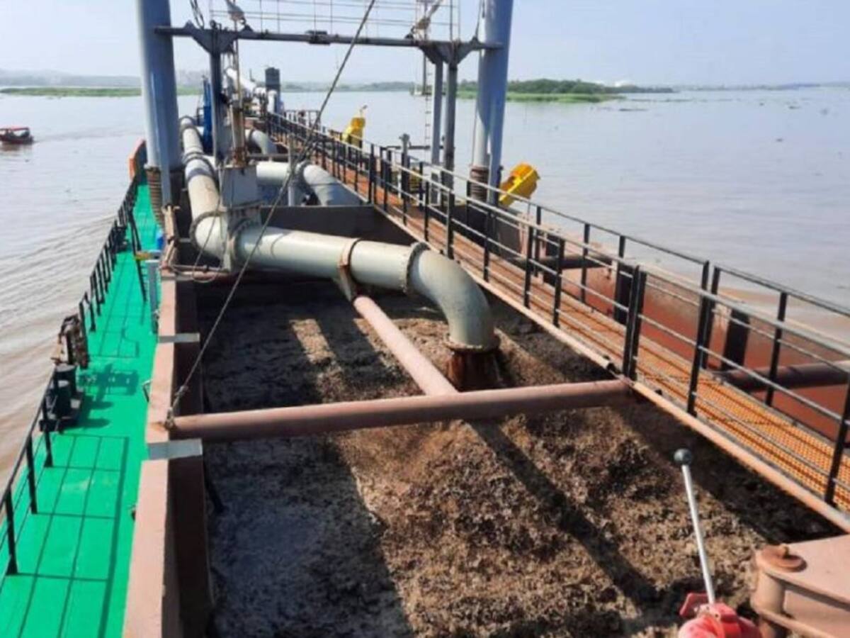 Realizan dragado en el Canal del Dique para mejorar navegación