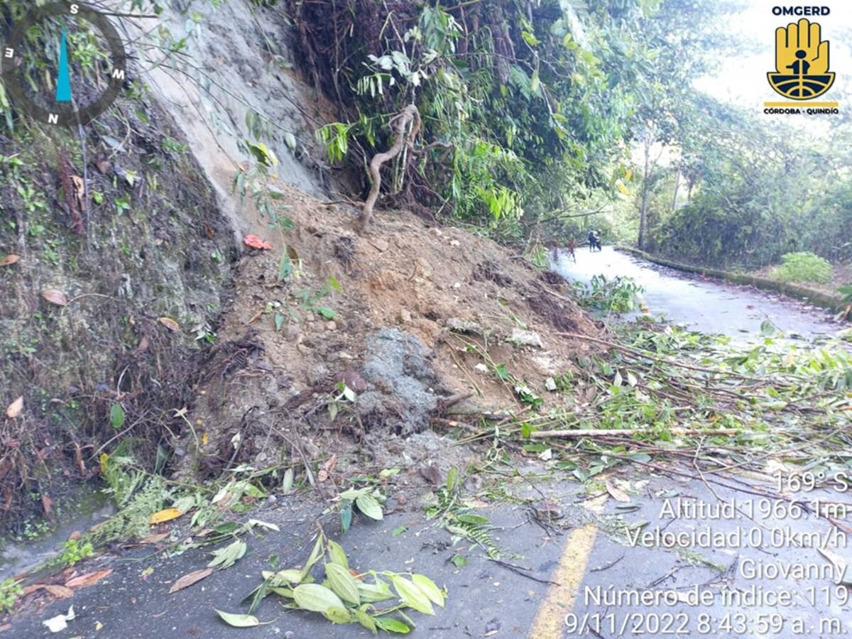 Municipios cordilleranos en Quindío solicitan recursos para atención de emergencias