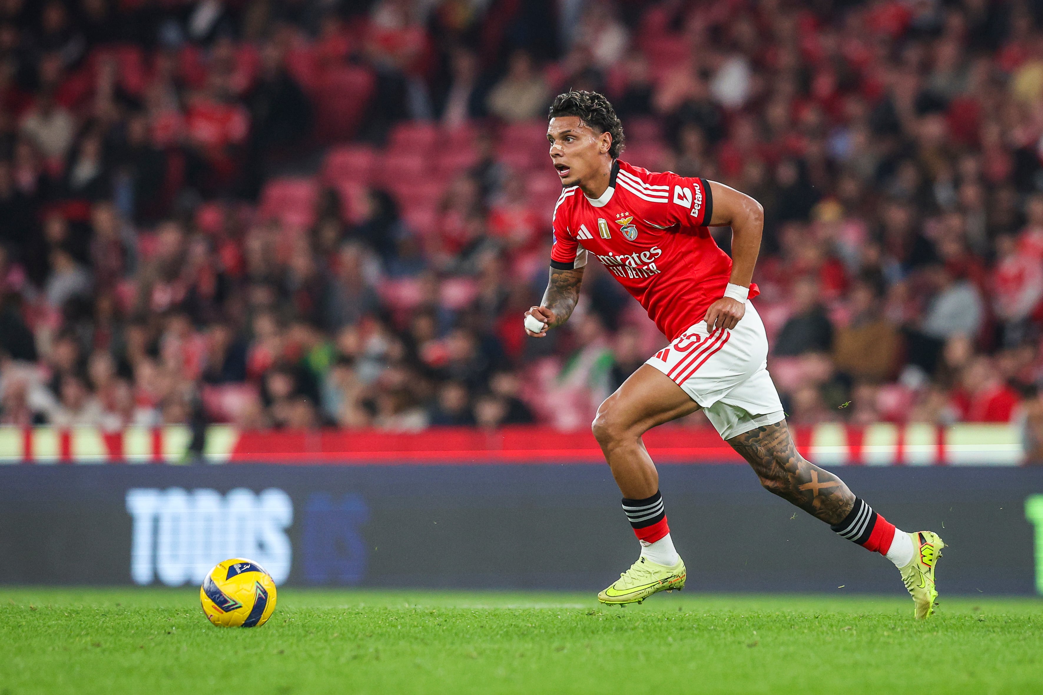 Richard Ríos, volante colombiano del Benfica. (Photo by Carlos Rodrigues/Getty Images)