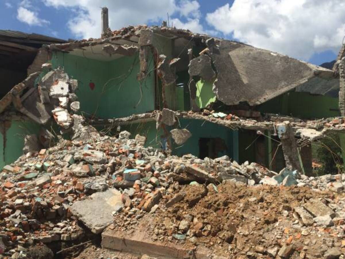 La tierra se está "tragando" a resguardo indígena en Nariño