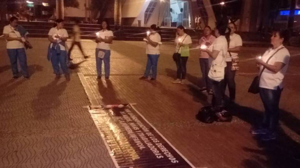 Madres comunitarias en paro en el Quindío a la espera de los diálogos con directivas del ICBF