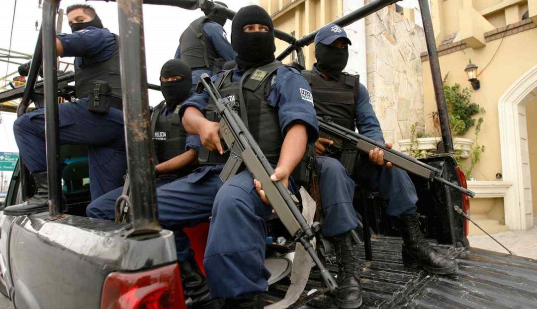 Policías federales en Nuevo Laredo, Tamaulipas.