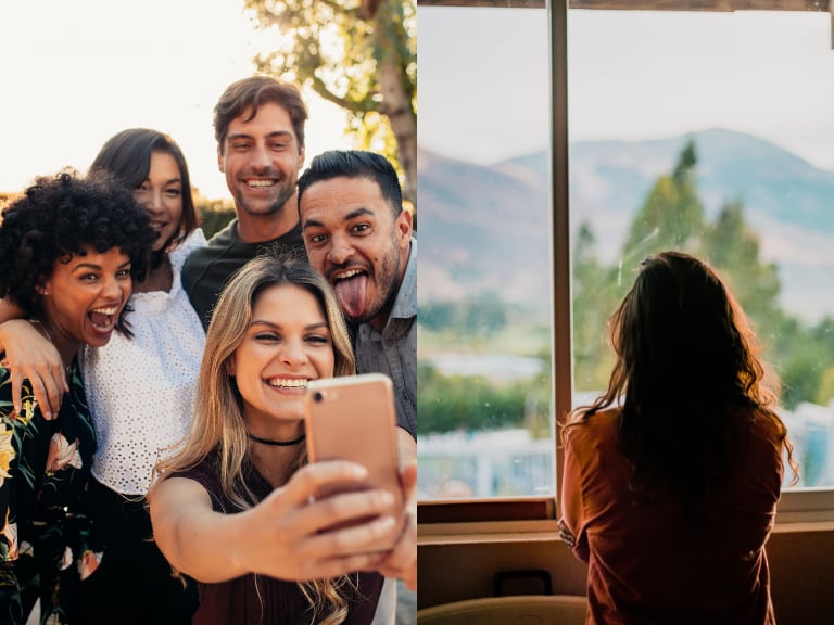 ¿Quedarse en casa o salir con amigos? Esto dice la psicología. Fotos tomadas de Canva