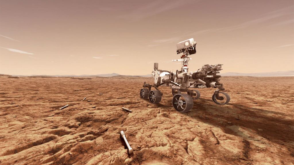 Ilustración del rover Perseverance (NASA via Getty Images)