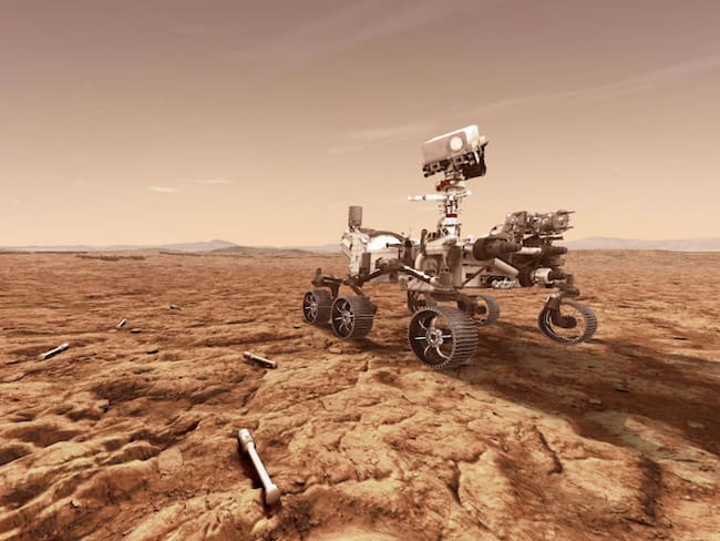 Ilustración del rover Perseverance (NASA via Getty Images)