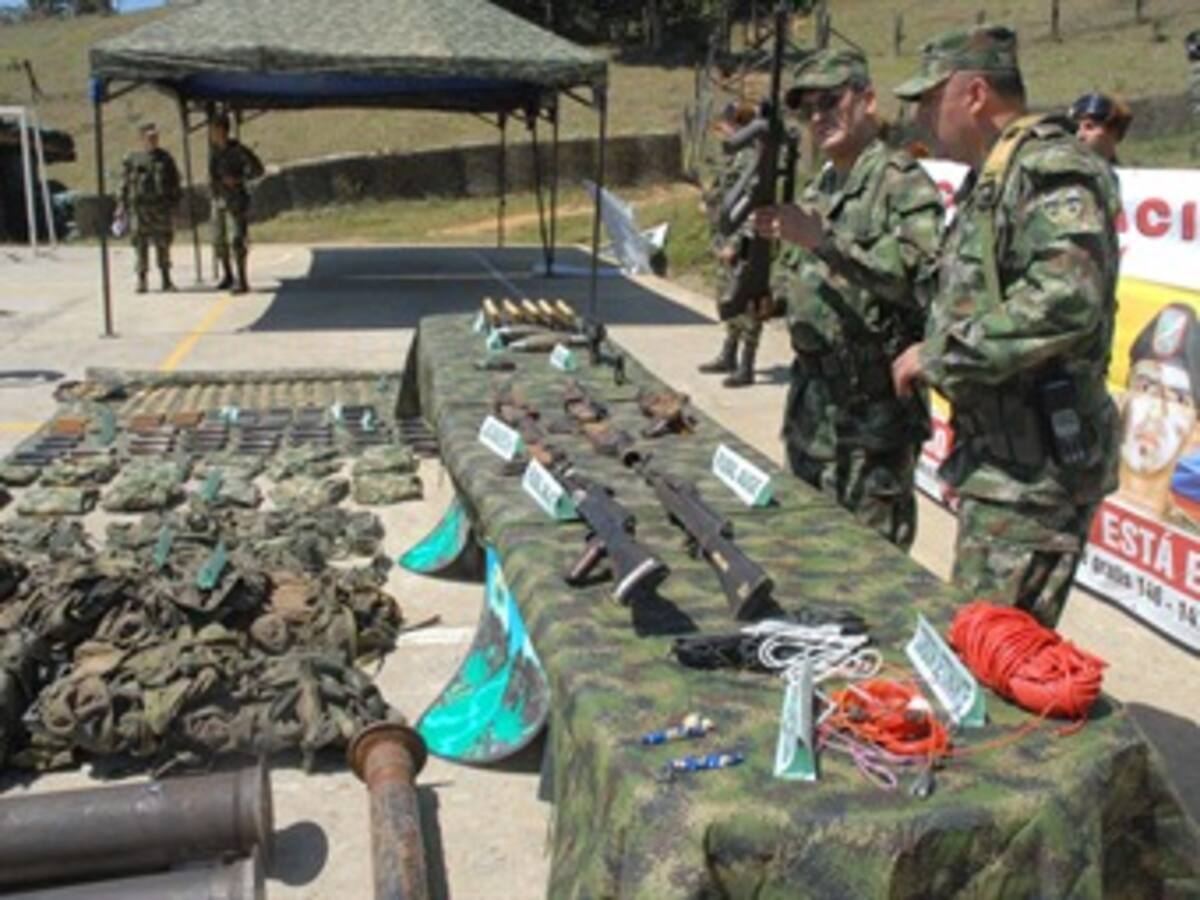 Incautado arsenal de las Bacrim, al norte del Valle