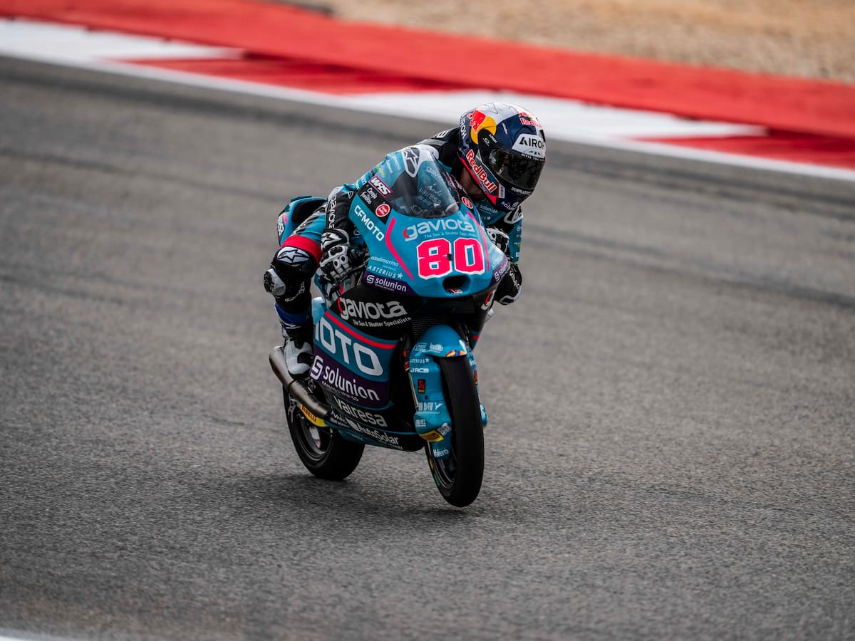 David Alonso queda fuera del podio en Moto3 y cae en la clasificación general