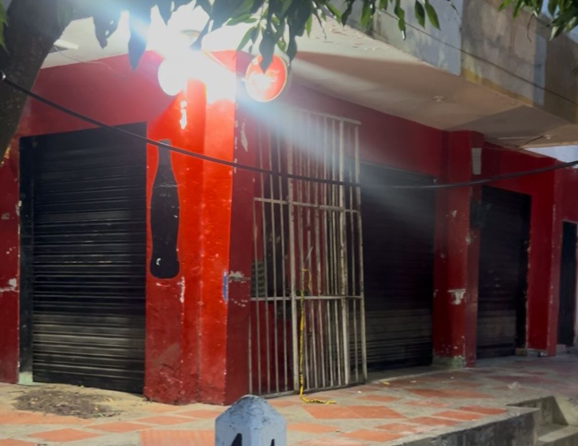 Tienda del atentado. Foto: Caracol Radio.