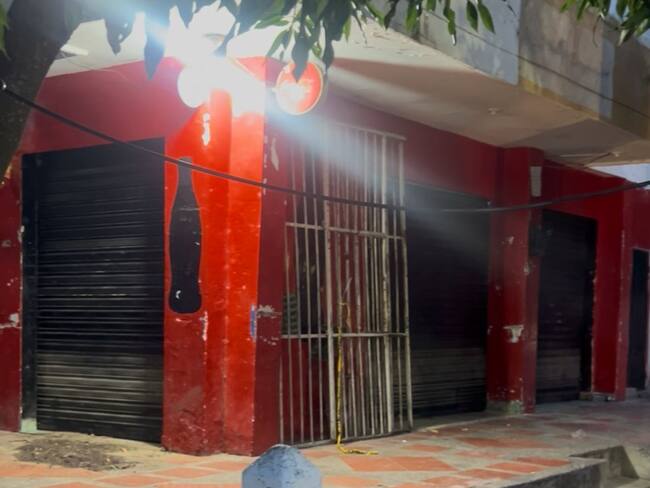 Tienda del atentado. Foto: Caracol Radio.