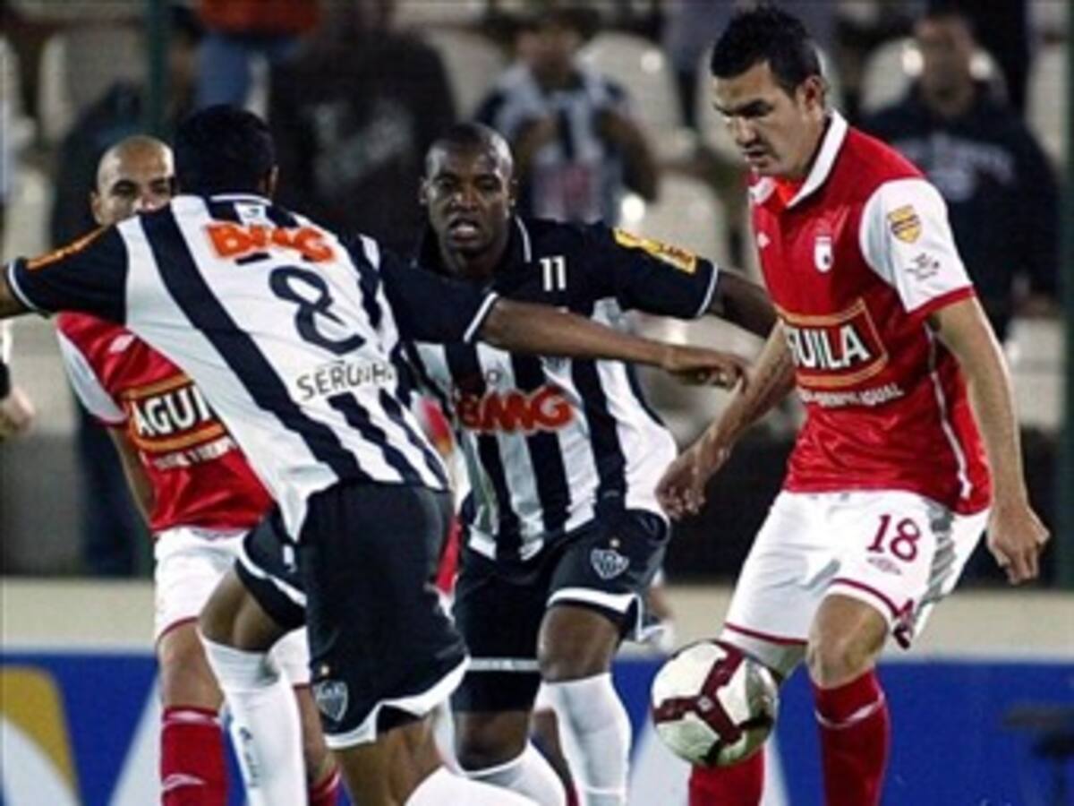 Santa Fe cae 2-0 ante Atlético Mineiro en la ida de los octavos de la Sudamericana