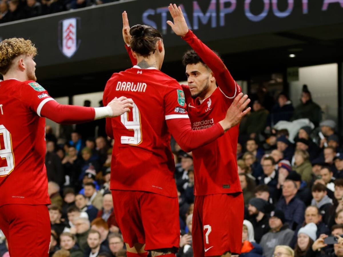 Luis Díaz, figura en la clasificación del Liverpool a la final de la Carabao Cup