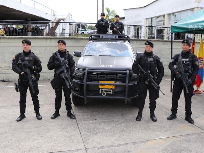 Una Unidad de Comandos en Operaciones Especiales y Antiterrorismo llega a Pereira - Policía Metropolitana de Pereira