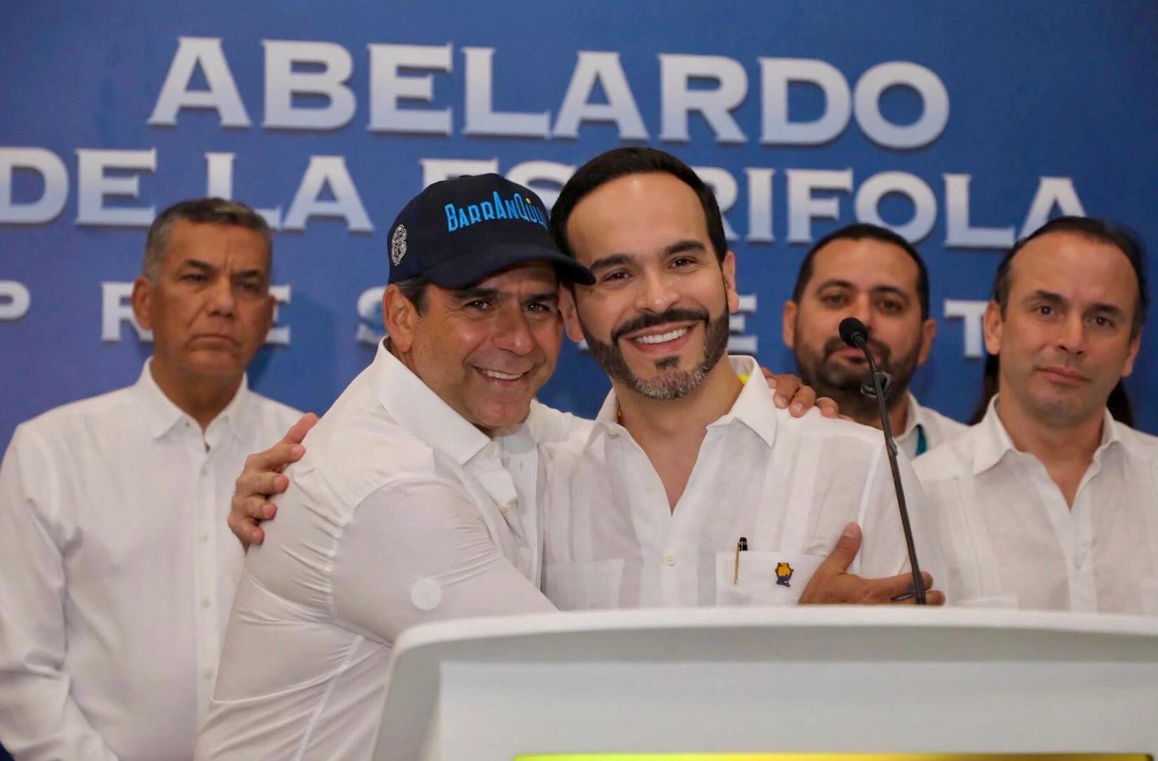 El alcalde Alejandro Char y el presidente electo, Abelardo de la Espriella. Foto: cortesía Alcaldía de Barranquilla.