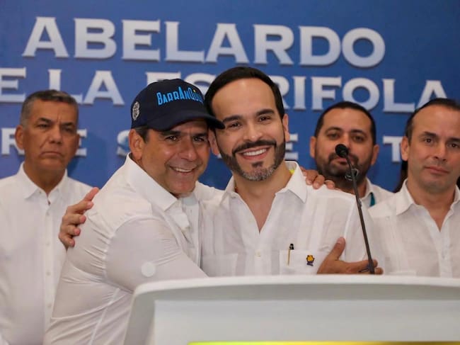 El alcalde Alejandro Char y el presidente electo, Abelardo de la Espriella. Foto: cortesía Alcaldía de Barranquilla.